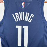 20-21 Dallas Mavericks IRVING #11 Royal Blue Top Quality Hot Pressing NBA Jersey (Trapeze Edition)