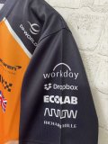 2025  F1 McLaren New Pattern Short Sleeve Racing Suit（圆领，胸前橙，背后4号）