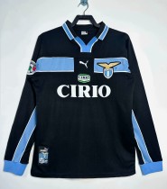 1998-1999 Lazio Away Long Sleeve Retro Soccer Jersey