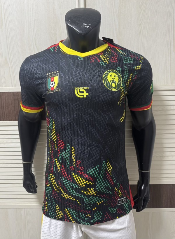 25-26 Cameroon Black Player Version Training shirts
