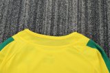 2002 Brazil Home Long sleeves Retro Kids Soccer Jersey