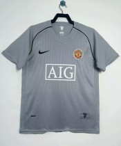 2007-2008 Man Utd Goalkeeper Retro Soccer Jersey