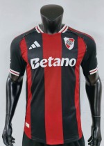 25-26 River Plate Away Player Version Soccer Jersey*带广告