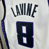 23-24 Kings LAVINE #8 White Top Quality Hot Pressing NBA Jersey