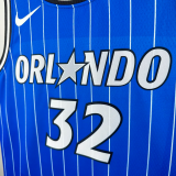25-26 Magic O'NEAL #32 Blue Top Quality Hot Pressing NBA Jersey(条纹)