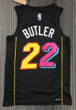 21-22 HEAT BUTLER #22 Black Top Quality Hot Pressing NBA Jersey