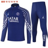 25-26 PSG High Quality Kids Half Pull Tracksuit