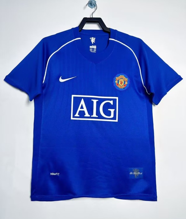 2007-2008 Man Utd Goalkeeper Retro Soccer Jersey