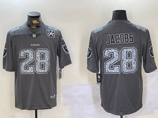 2024 NFL Las Vegas Raiders New Pattern Jersey