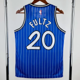 2018-2019 Magic FULTZ #20 Blue Retro Top Quality Hot Pressing NBA Jersey