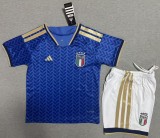 2026 Italy Home Kids Soccer Jersey