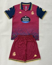 25-26 La Coruna Away Kids Soccer Jersey