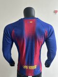 25-26 BAR Home Long Sleeve Player Version Soccer Jersey (长袖球员)