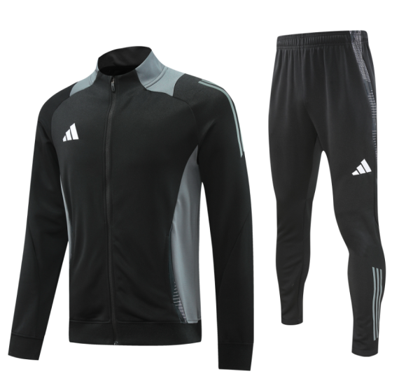 2025 AD Black Jacket Tracksuit