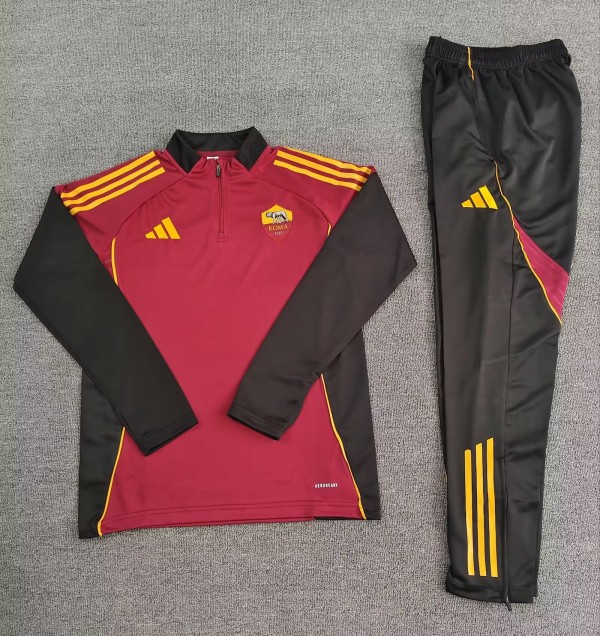 25-26 Roma High Quality Half Pull Tracksuit