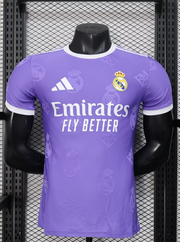 25-26 RMA Purple Special Edition Player Version Soccer Jersey