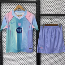25-26 BAR Blue Pink Special Edition Kids Soccer Jersey