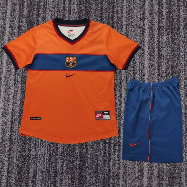 1998-1999 BAR Home Retro Kids Soccer Jersey