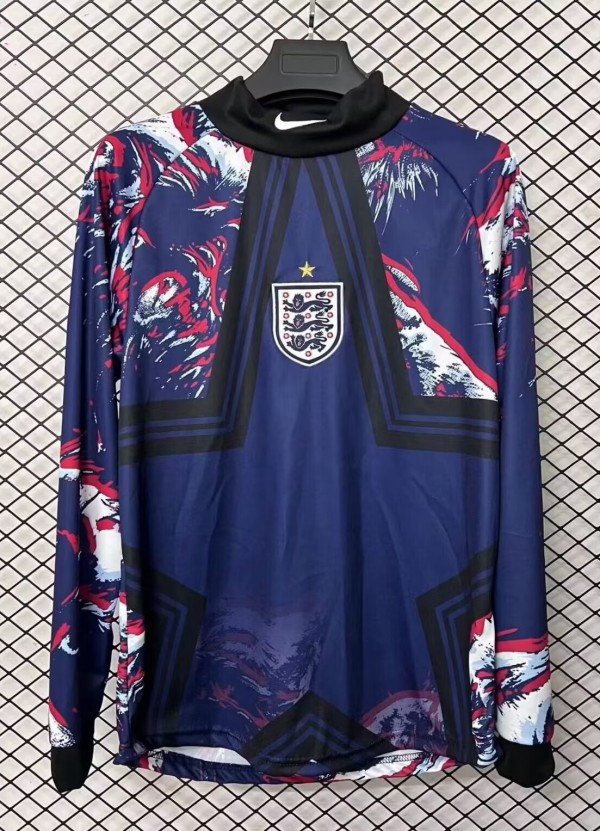 25-26 England GoalKeeper Long Sleeve Fans Soccer Jersey