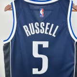22-23 Dallas Mavericks RUSSELL #5 Royal blue Top Quality Hot Pressing NBA Jersey (Trapeze Edition)飞人版
