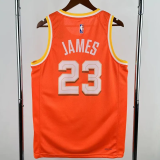 25-26 Cleveland Cavaliers JAMES #23 Orange City Edition Top Quality Hot Pressing NBA Jersey