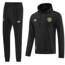 26-27 Man Utd Black Hoodie Tracksuit (卫衣套装)