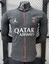 25-26 PSG Fourth Long Sleeve Player Version Soccer Jersey*长袖球员