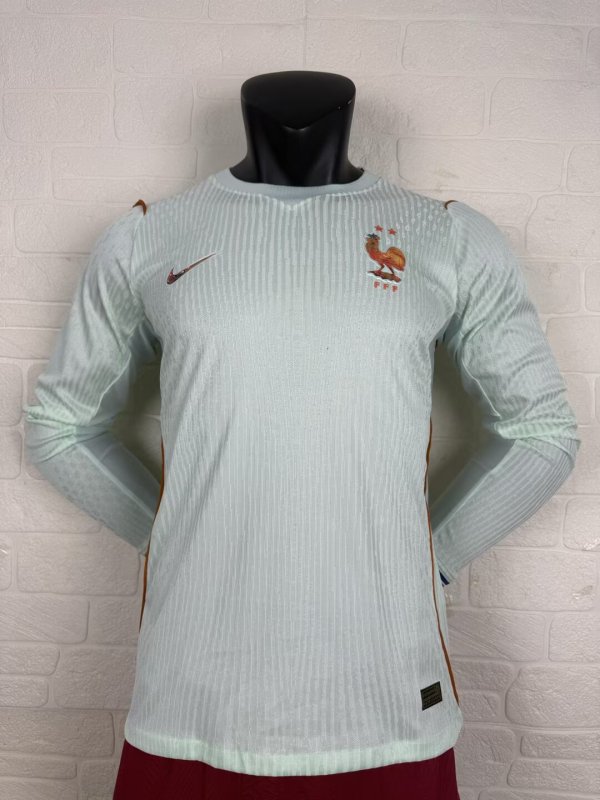 2026 France Away Long Sleeves Player Version Soccer Jersey*长袖球员