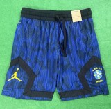 2026 Brazil Blue Casual Version Breathable Shorts Pants