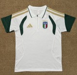 25-26 Italy White Green Polo Short Sleeve