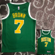 CELTICS BROWN #7 Green Top Quality Hot Pressing NBA Jersey