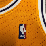 1997 LAKERS BRYANT #8 Yellow Retro Top Quality Hot Pressing NBA Jersey