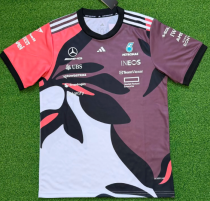 2026 Benz New Pattern Heat Transfer Printing Short Sleeve Racing Suit 2026 Benz New Pattern Heat Transfer Printing Short Sleeve Racing Suit