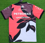 2026 Benz New Pattern Heat Transfer Printing Short Sleeve Racing Suit