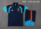 26-27 Spain High Quality PoLo Training Short Suit(With 2 Star)*两颗星