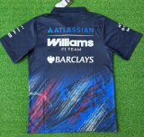 2026 Williams New Pattern Heat Transfer Printing Short Sleeve Racing Suit*有领