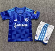 26-27 Schalke 04 Home Kids Soccer Jersey