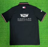 2026 Cadillac New Pattern Heat Transfer Printing Short Sleeve Racing Suit*有领