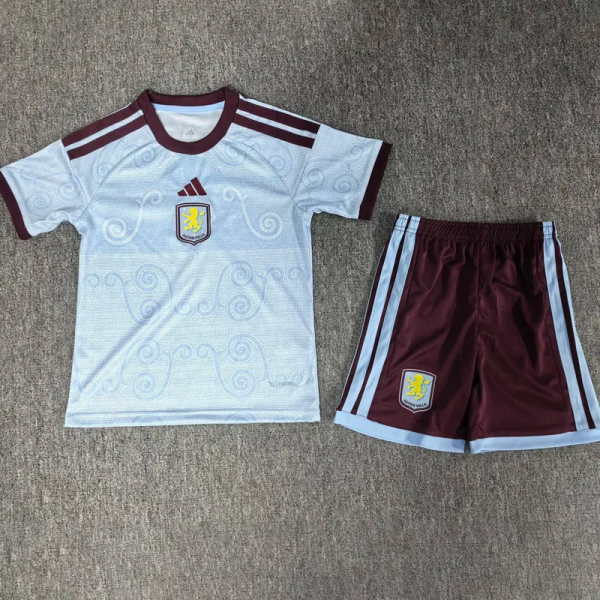 26-27 Aston Villa Third Kids Soccer Jersey