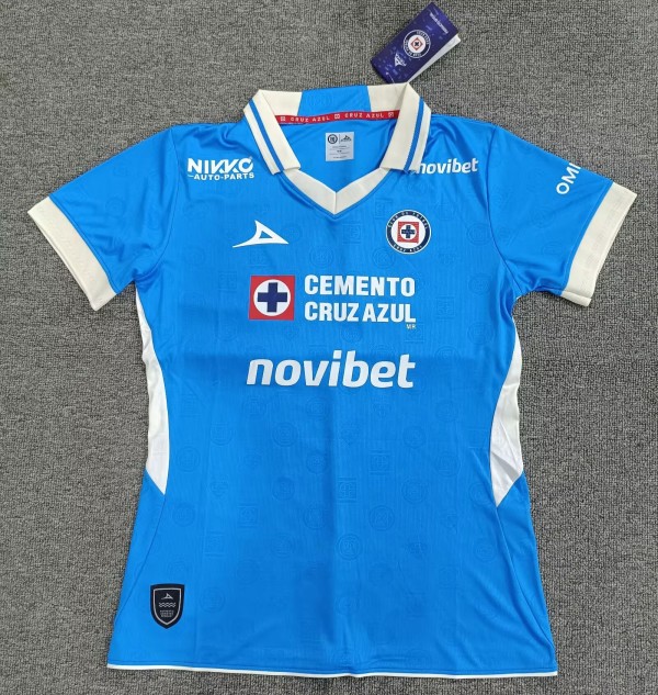 26-27 Cruz Azul Home Women Fans Soccer Jersey (女)