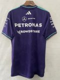 2026 F1 Benz New Pattern Short Sleeve Racing Suit