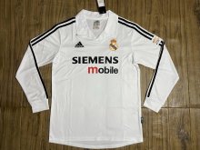 2004-2005 RMA Home Long Sleeve Retro Soccer Jersey