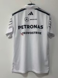 2026 F1 Benz New Pattern Short Sleeve Racing Suit