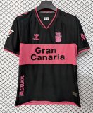 26-27 Las Palmas Black Pink Retro Version Fans Soccer Jersey