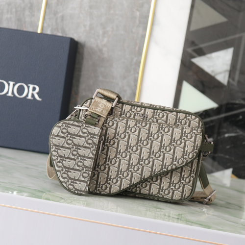 Dior Oblique Men Shoulder Bags Size 18*25*5cm