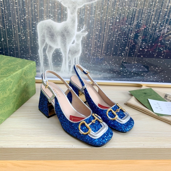 Gucci Slingback With Horsebit Pumps Size 35-41 5-Color