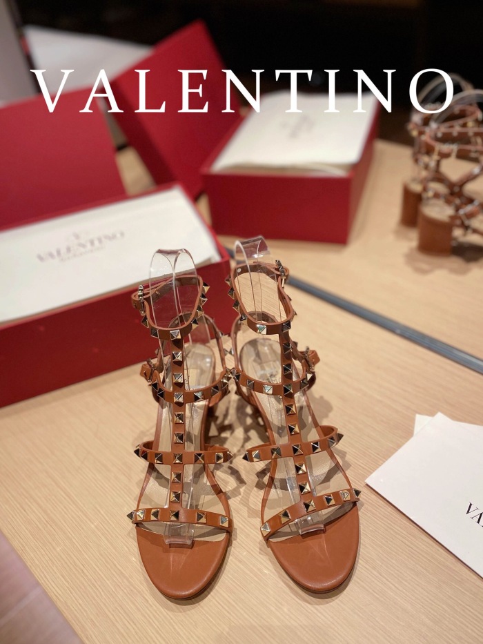 Valentino Rockstud Calfskin Ankle Strap Pumps Size 35-41 6-Color