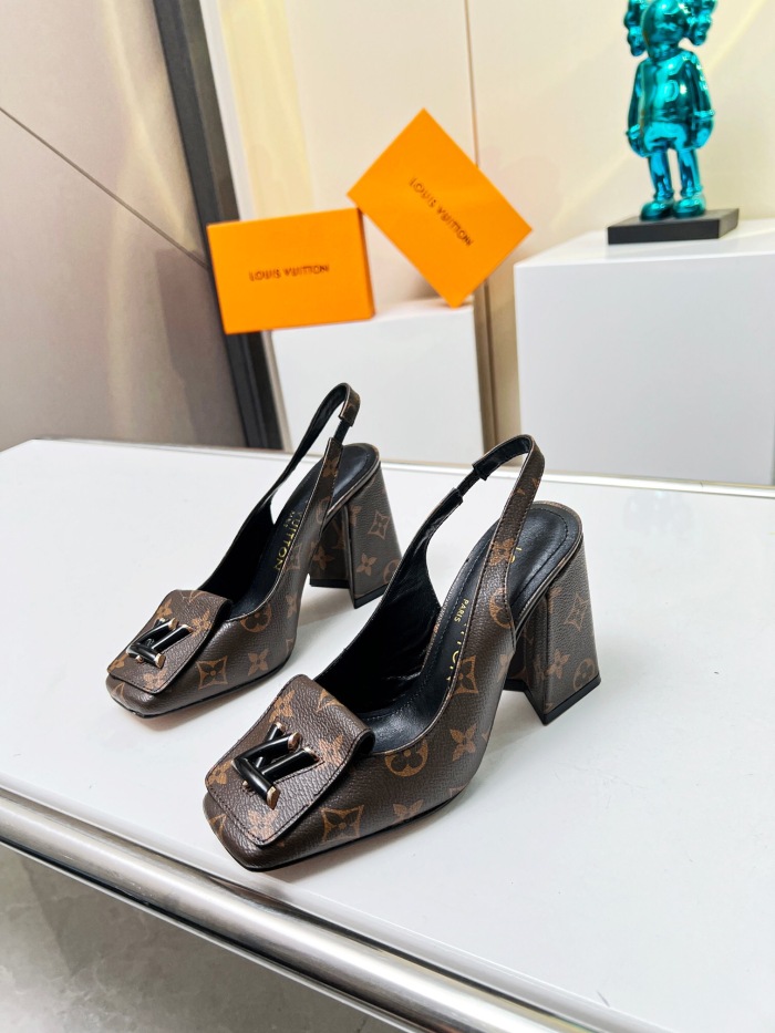 Louis Vuitton Shake Slingback Pumps Size 35-41 6-Color