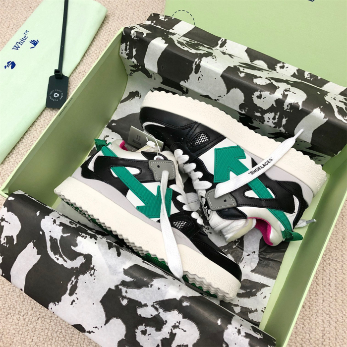OFF White Midtop Sponge Sneaker Size 36-45   6-Color