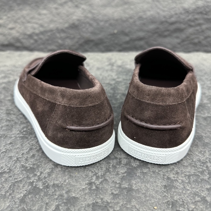 Hermes Job Unisex Loafers Size 35-46